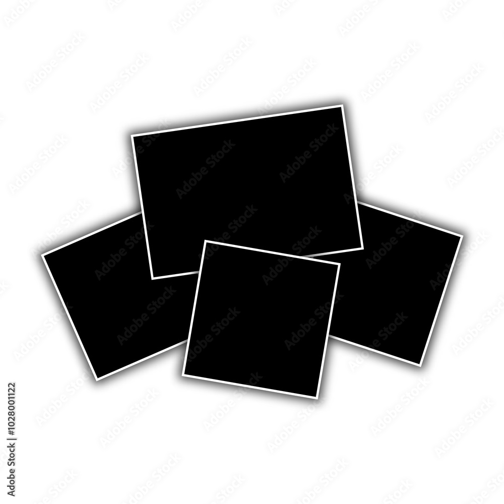 Set of black frames on gray background. Eps 10 Set of black frames on gray background. Eps 10