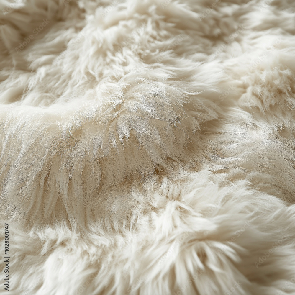 Close-up view of soft white wool fibers, showing intricate details of the texture, giving a cozy and warm feeling Close-up view of soft white wool fibers, showing intricate details of the texture, giving a cozy and warm feeling