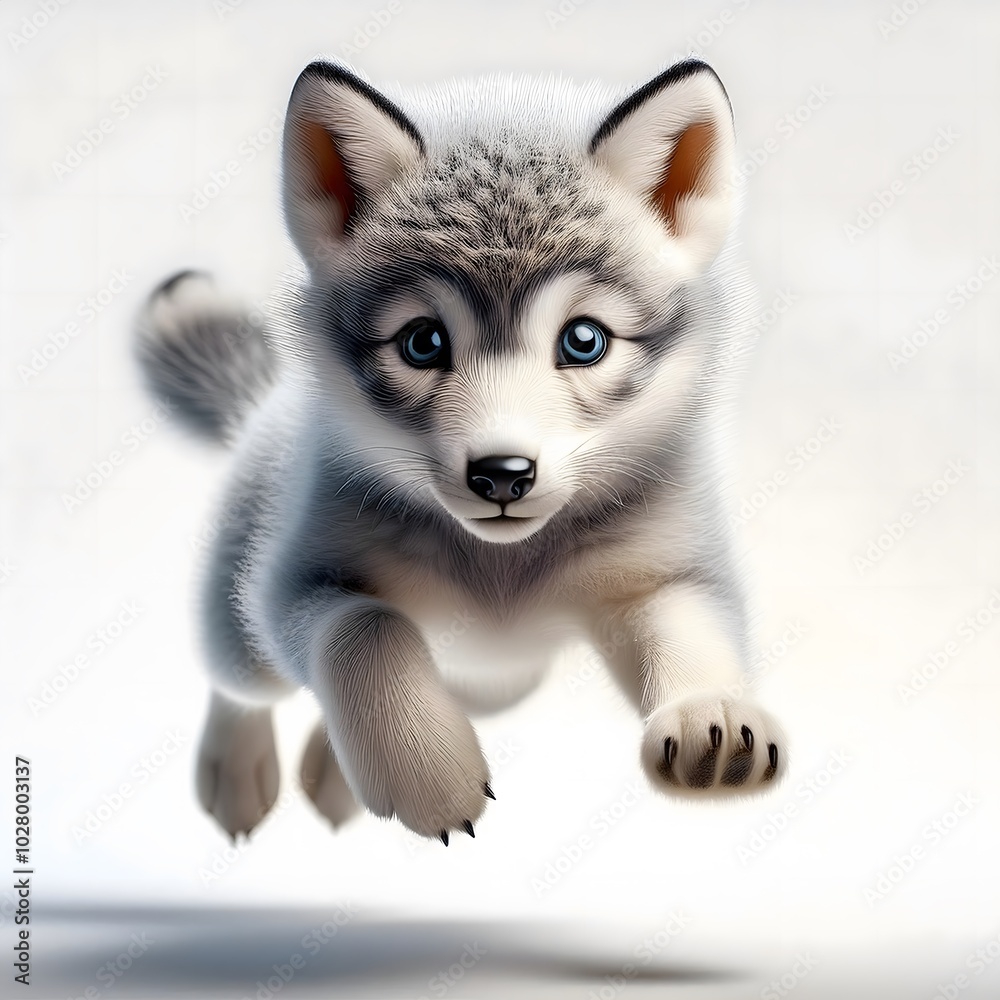Baby Wolf - Generative AI Baby Wolf - Generative AI