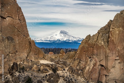 Mt. Jefferson from Smith Rock