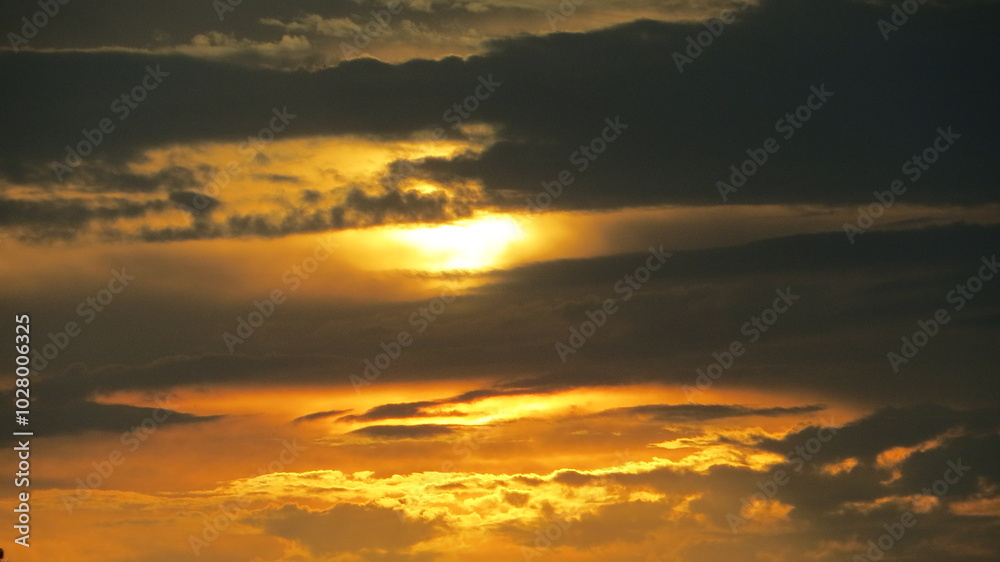 Obraz premium wonderfull sunset in the sky