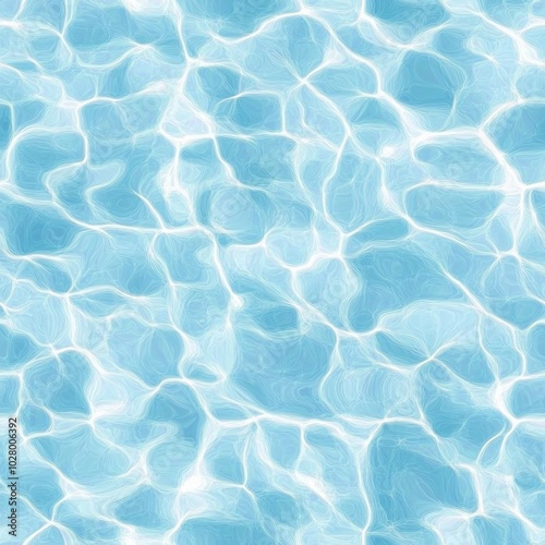 Photo of a seamless texture of crystal-clear pool water