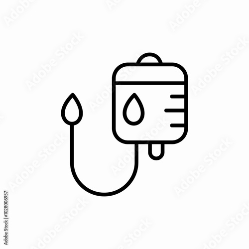 blood transfusion icon sign vector