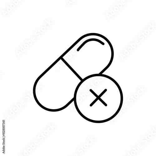 harmful drug icon sign vector