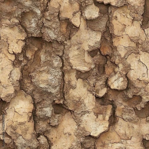 Photo of a seamless texture of smooth cork bark photo