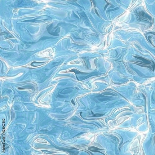 Photo of a seamless texture of water in a swimming pool