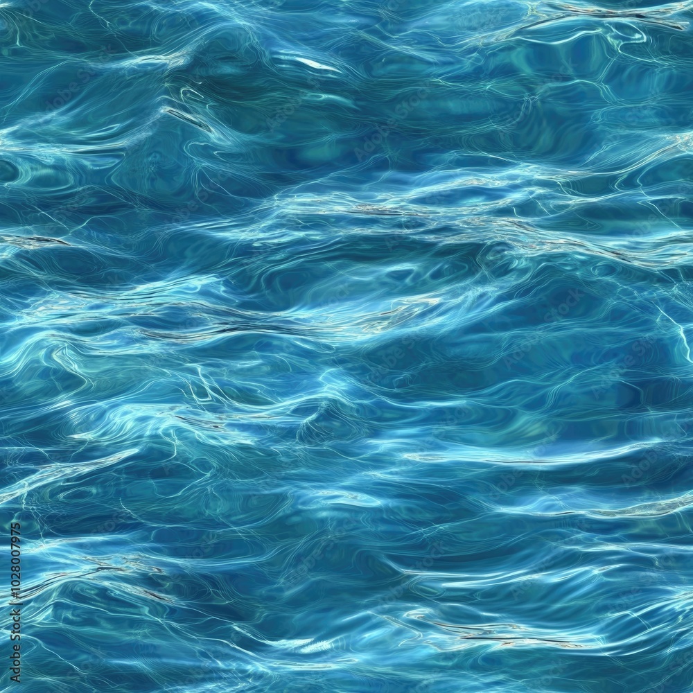 Photorealistic seamless texture of deep blue ocean water Photorealistic seamless texture of deep blue ocean water