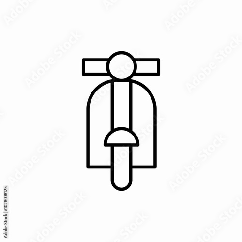 motor bike icon sign vector