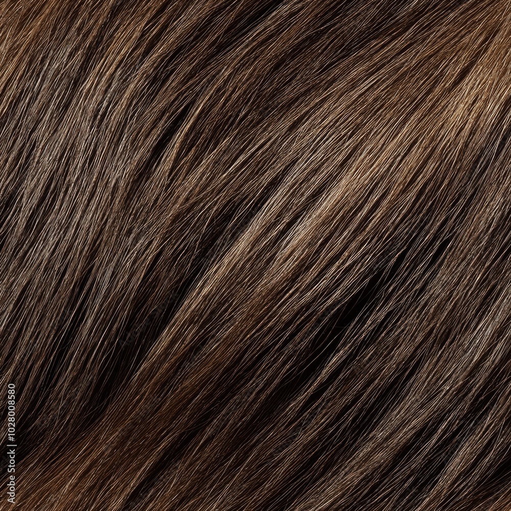 Naklejka premium Photorealistic seamless texture of short smooth horse hair