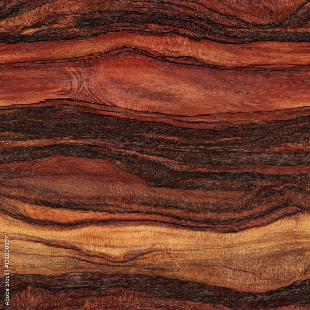 Naklejka premium Seamless texture of aged mahogany wood