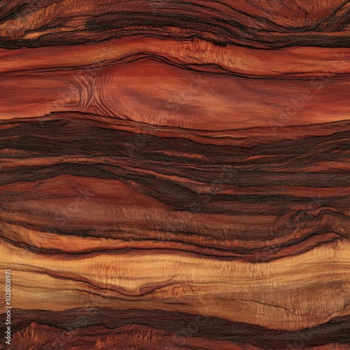 Seamless texture of aged mahogany wood