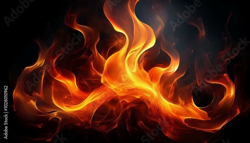 flame fires burn lights on a black background fire flames on black background abstract fire flame background