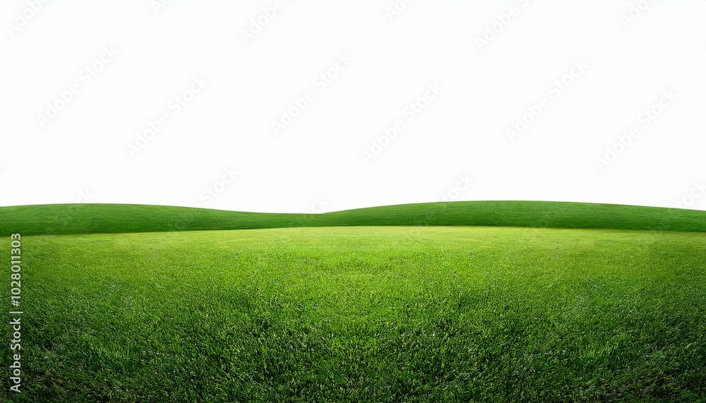 Obraz premium green grass field isolated