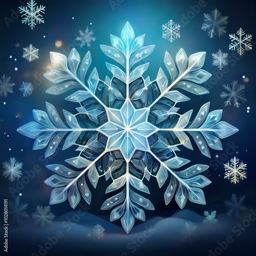 winter snowflake background