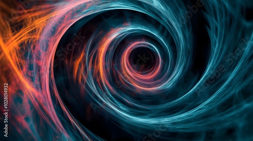 Black hole abstract pattern spiral.