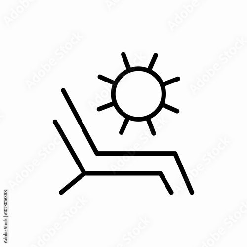 beach holiday icon sign vector