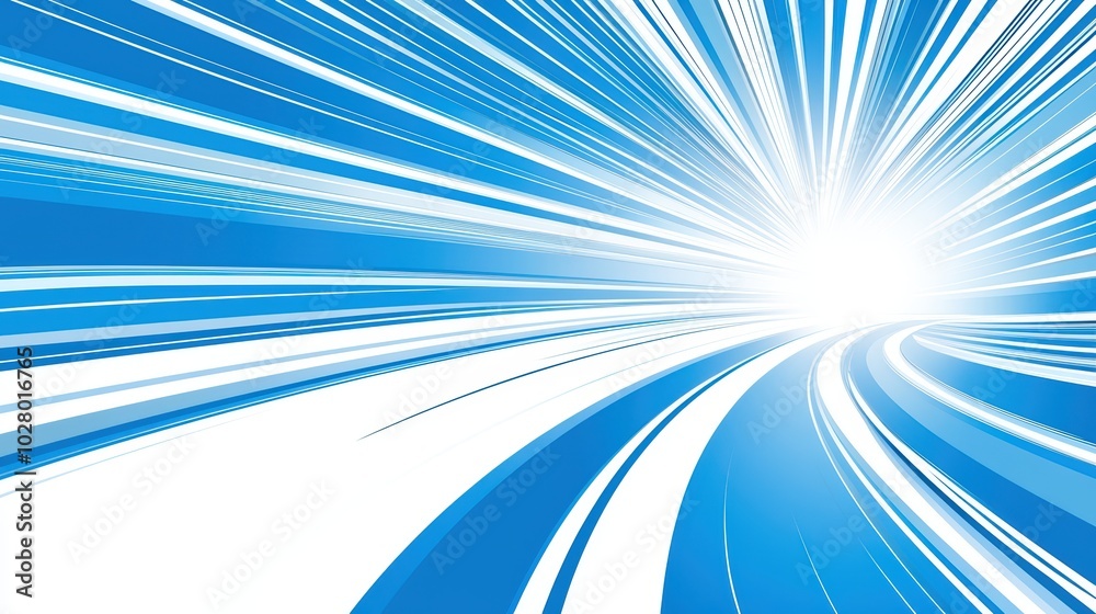 Abstract blue motion background with dynamic lines and light burst effect. Abstract blue motion background with dynamic lines and light burst effect.