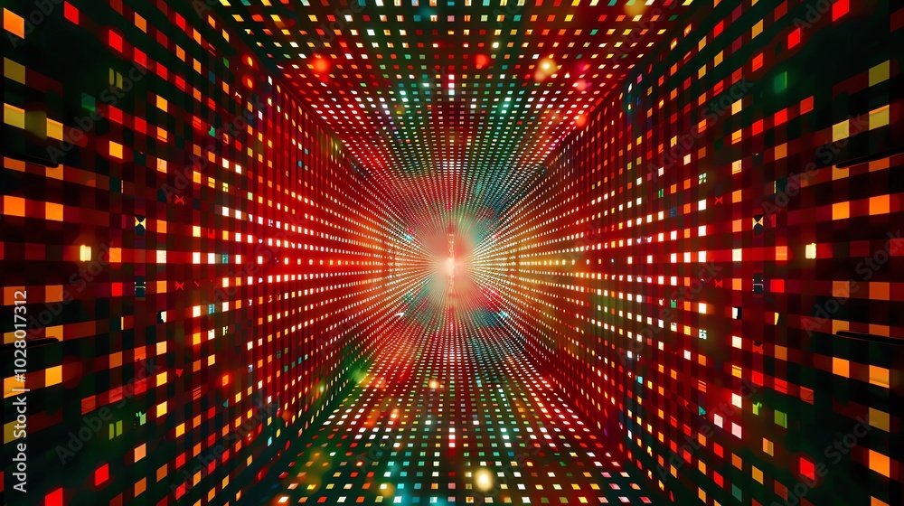 Digital matrix grid Matrixlike grid pattern with festive hues and a clear center for text, perfect for datadriven and techrelated holiday greetings Digital matrix grid Matrixlike grid pattern with festive hues and a clear center for text, perfect for datadriven and techrelated holiday greetings