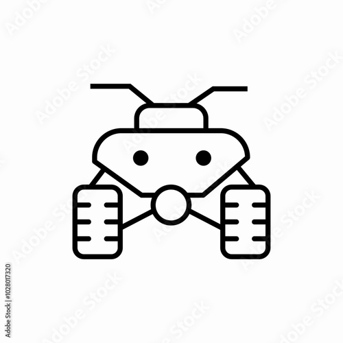 quad bike icon sign vector