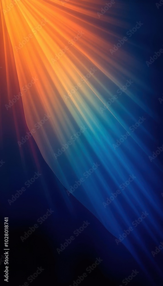 arafed image of a bright sun shining over a mountain, blue and orange lighting, colored light arafed image of a bright sun shining over a mountain, blue and orange lighting, colored light