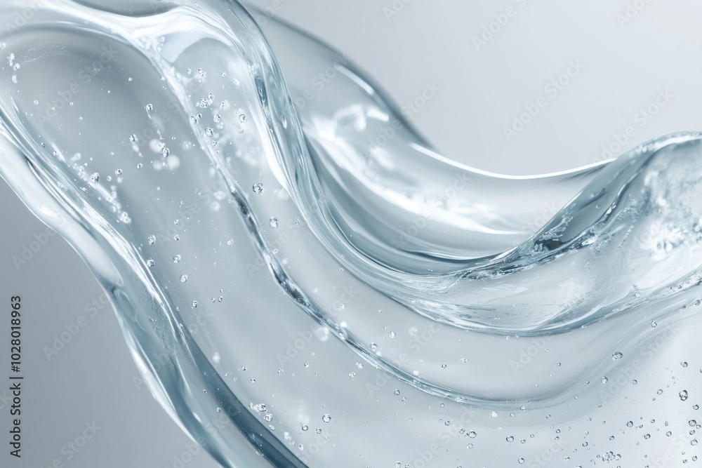 custom made wallpaper toronto digitalClose-up view of transparent gel with swirling waves on a matte surface for cosmetic product advertisements