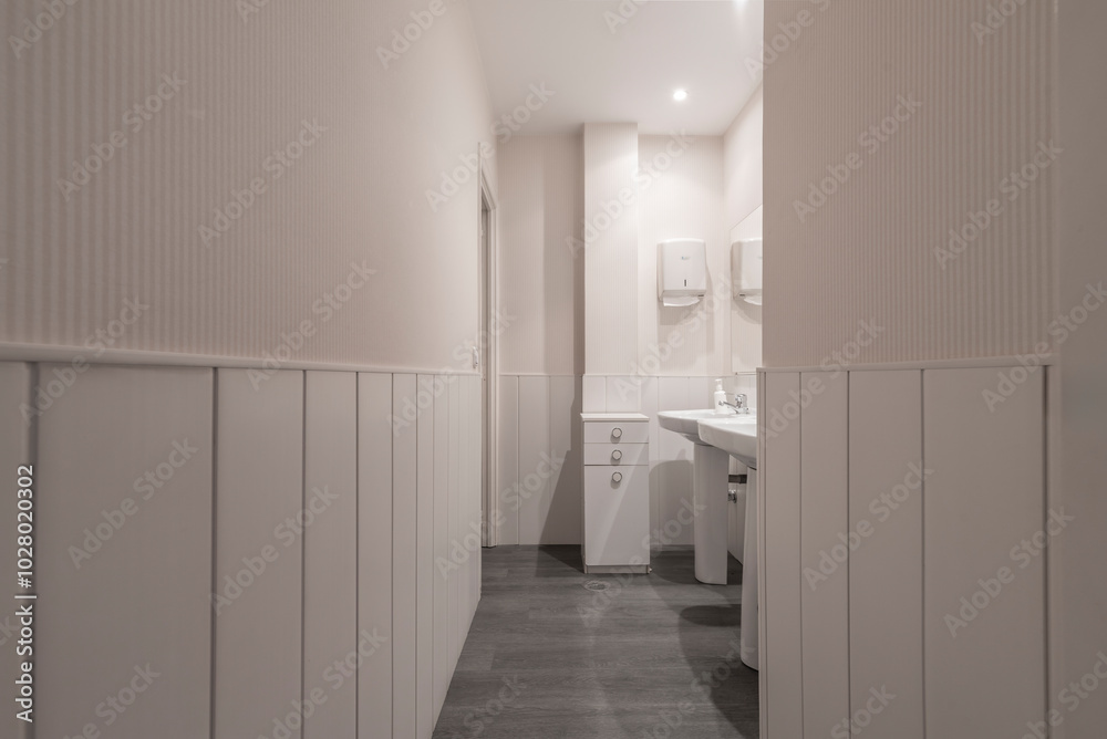 Toilet: Generally made of ceramic, with a flush tank and seat Toilet: Generally made of ceramic, with a flush tank and seat