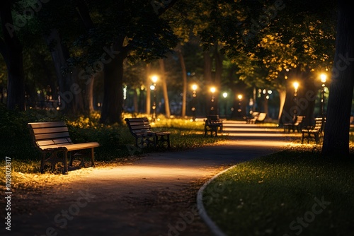 Nighttime Stroll in the Park