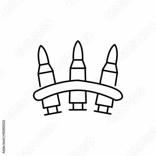 ammunition royalty icon sign vector