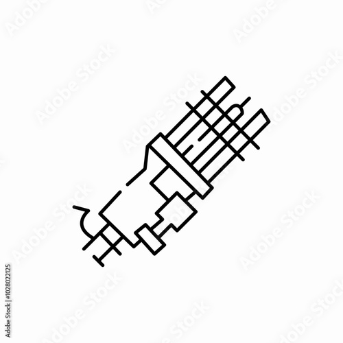 grenade launcher royalty icon sign vector