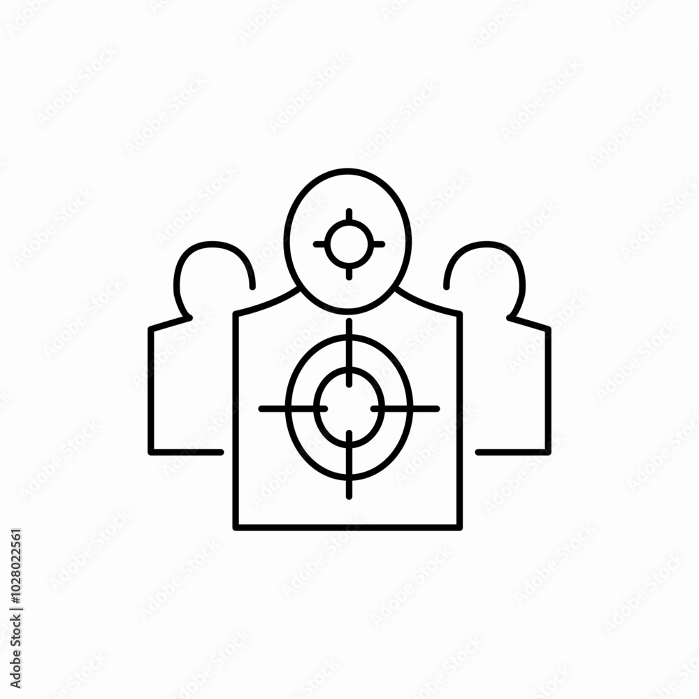 target audience icon sign vector target audience icon sign vector