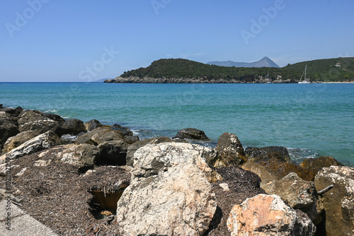 The mouth of the river Acheron at Ammoudia village, Epirus, Greece