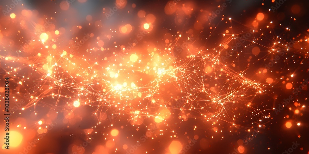 Abstract background with glowing orange and red lights, creating a vibrant and dynamic visual. Abstract background with glowing orange and red lights, creating a vibrant and dynamic visual.