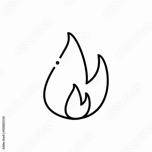 fire flame icon sign vector
