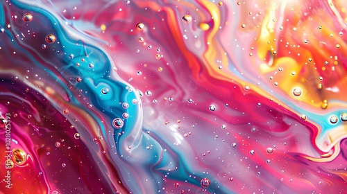 Abstract liquid backgrounds Liquid abstract design in festive colors with a blank central area for text, perfect for creative and visually appealing holiday greetings