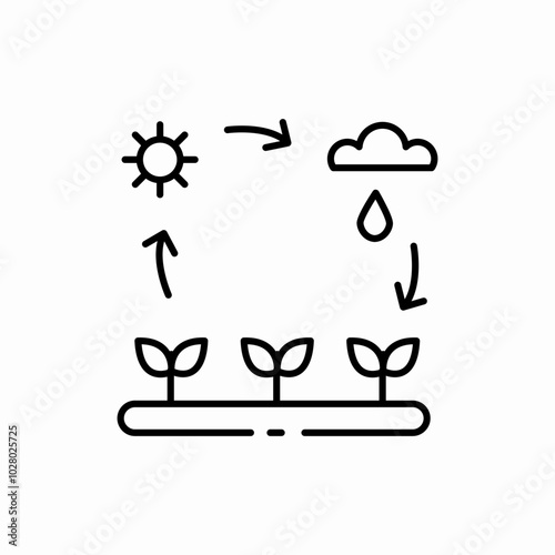 plants growth icon sign vector