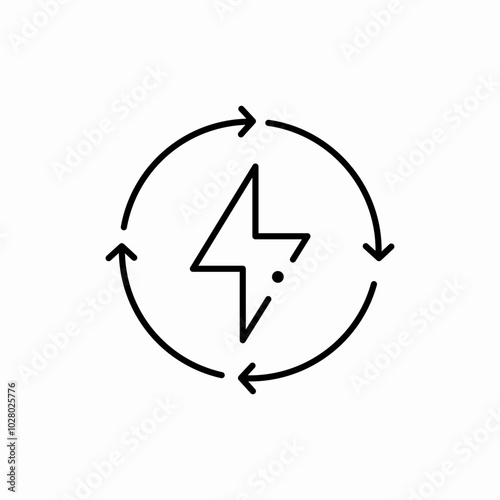 renewable energy icon sign vector