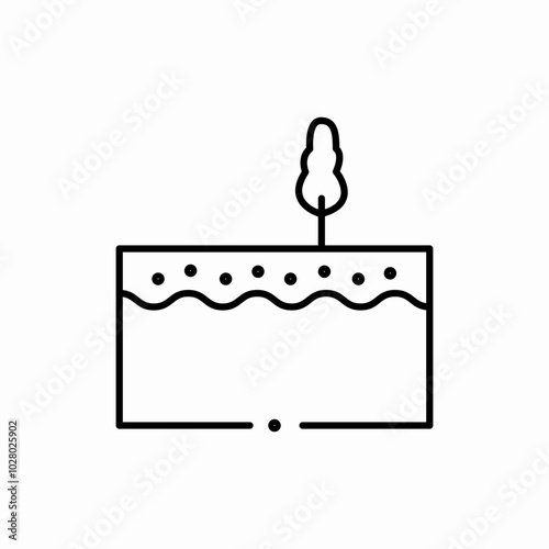 soil layer icon sign vector