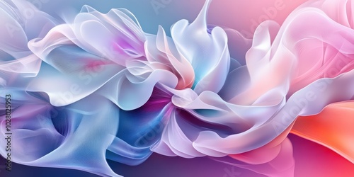 Ethereal Digital Artwork on Soft Velvety Texture A Fusion of Color and Elegance