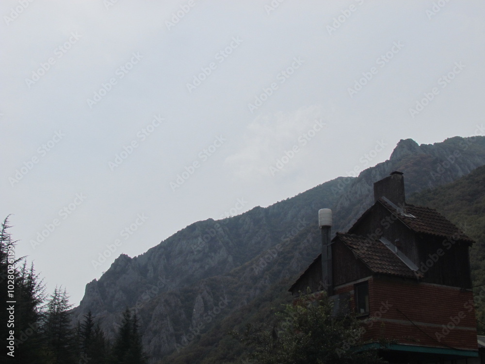 mountain hut in the mountains mountain hut in the mountains