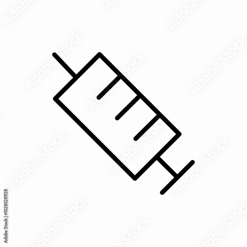 syringe medical icon sign vector