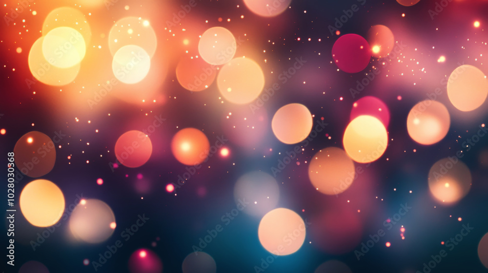 Vibrant bokeh lights background with multicolored abstract circular patterns Vibrant bokeh lights background with multicolored abstract circular patterns