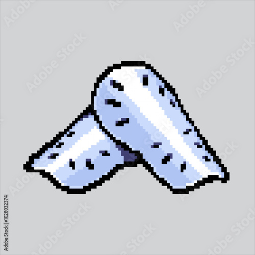 Pixel art illustration Shin Guards. Pixelated Soccer Shin Guards. Soccer Football Shin Guards pixelated for the pixel art game and icon for website and video game. old school retro.