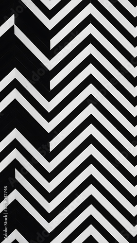 Black and white zigzag pattern