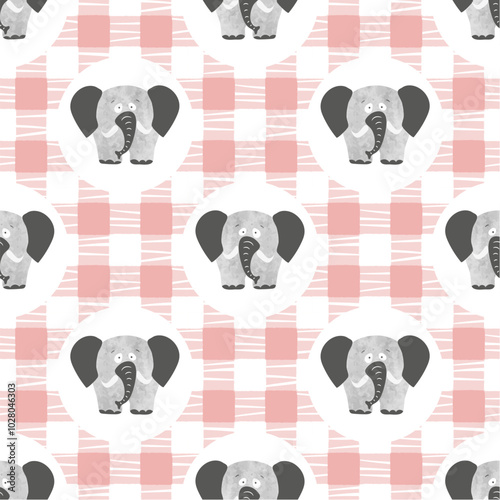 Seamless pattern for kids w...