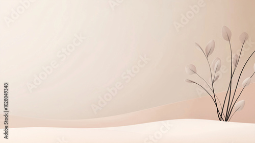 neutral sand flower background