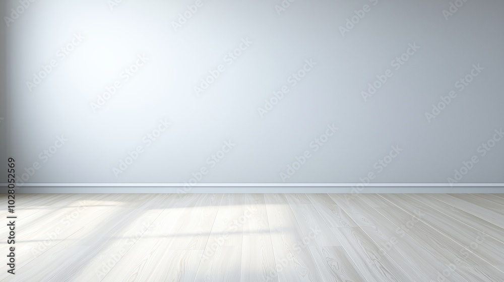 Large, empty room with a white wall and wooden floors. The room is very bright and open, with a large window letting in a lot of natural light. The space feels clean and uncluttered Large, empty room with a white wall and wooden floors. The room is very bright and open, with a large window letting in a lot of natural light. The space feels clean and uncluttered