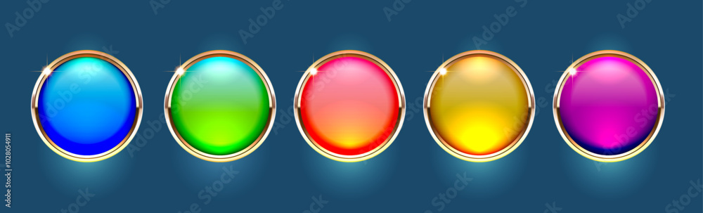 glass button with a luxurious design