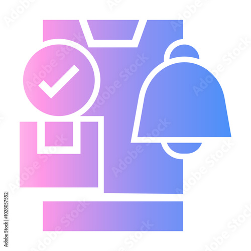 arrival notice Gradient icon
