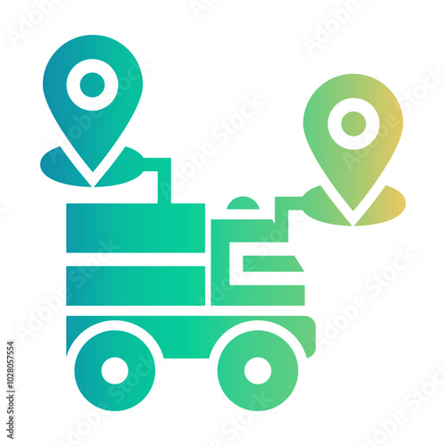 aggregate shipment Gradient icon