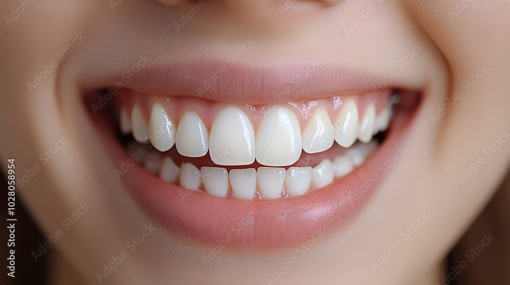 Close-up of a smile, showing the difference between uneven teeth pre-braces and straight, aligned teeth after 18 months of orthodontic treatment Close-up of a smile, showing the difference between uneven teeth pre-braces and straight, aligned teeth after 18 months of orthodontic treatment